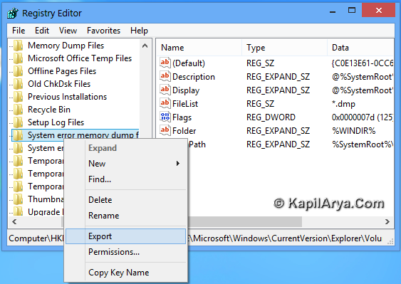 find dump files windows 7