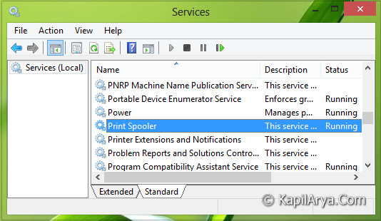 FIX Cant Start Print Spooler Service In Windows 8 8.1 3