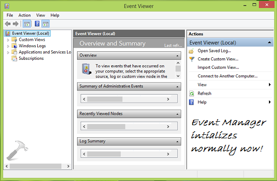 MMC Could Not Create The Snap-in. The Snap-in Might Not Have Been Installed Correctly For Event Viewer