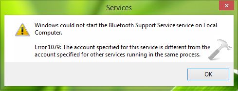 unable to start bluetooth stack service vista