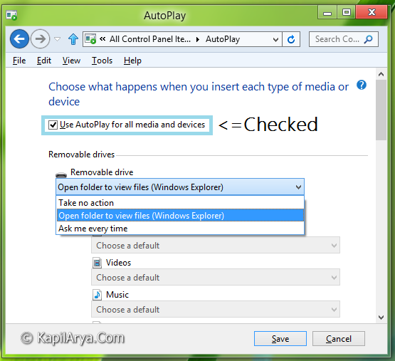 Microsoft Autoplay Repair Vista
