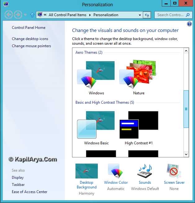 How To Change Color For Windows Vista