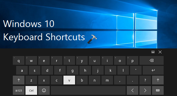 windows keyboard shortcuts windows 10
