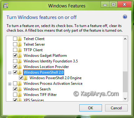 cannot install feature in windows 2008 powershell 2.0
