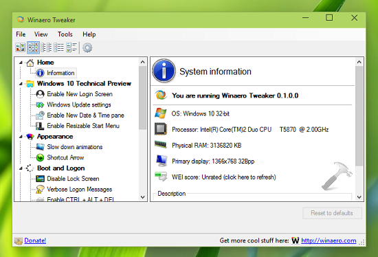 ultimate windows tweaker for win 7 download