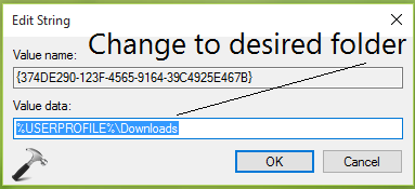 microsoft edge download path change