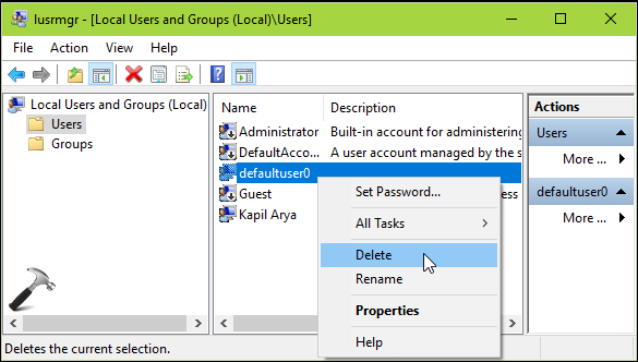 [FAQ] What Is defaultuser0 Account In Windows 10 And How To Remove It?