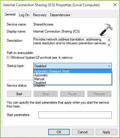 Ошибка internet connection sharing cannot be enabled a lan connection