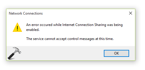 une erreur s'est produite lors de l'activation du partage de connexion sur le Web