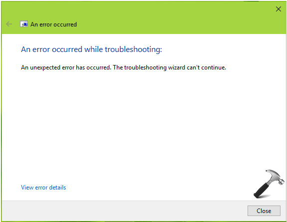 windows 7 troubleshooting wizard not working