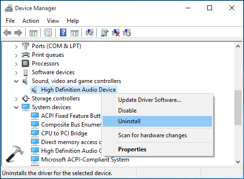 microsoft hd audio driver troubleshooting