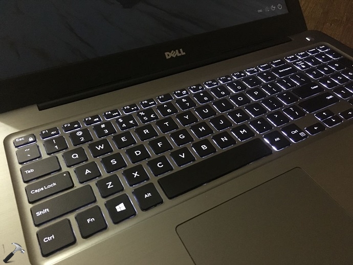 dell backlit keyboard settings windows 10