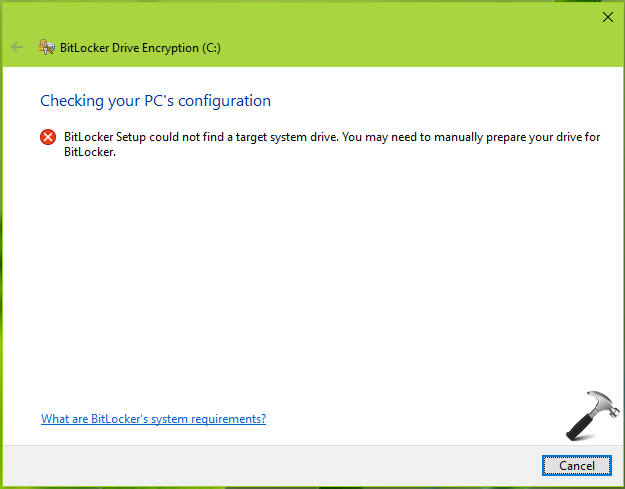 bitlocker drive preparation tool