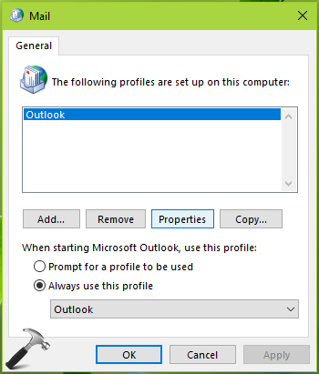 cannot open your default email folders outlook 2010