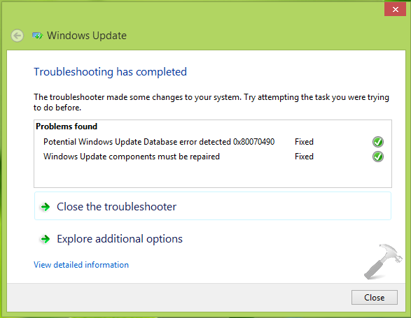 windows 8 failure configuring windows updates