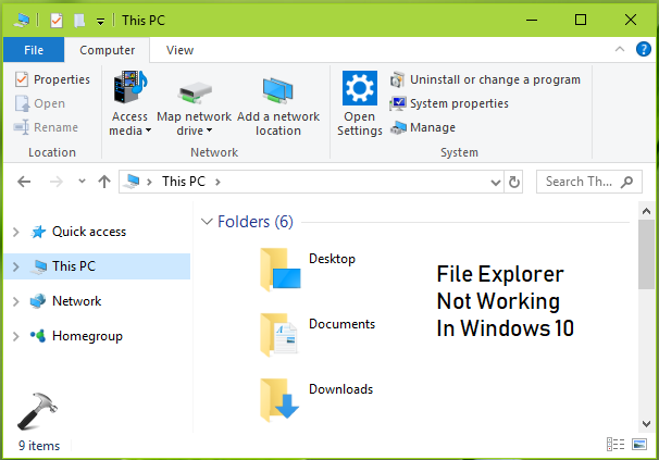 [FIX] File Explorer Not Working In Windows 10