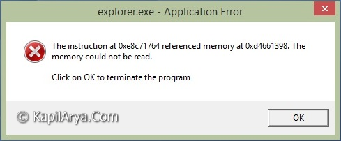 Не запускается explorer. Unknown hard Error Explorer.exe Windows 8.1 что делать.