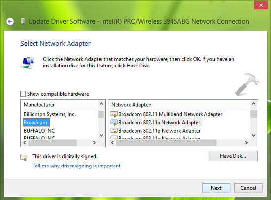 Network adapter driver