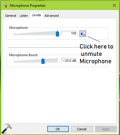 [FIX] Microphone Not Working In Windows 10/8/7