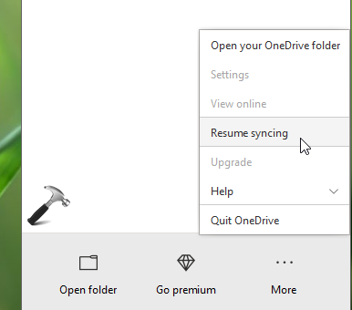 outlook sync pending for this folder