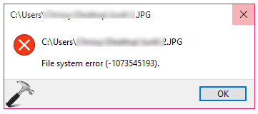 [FIX] Photos App File System Error In Windows 10