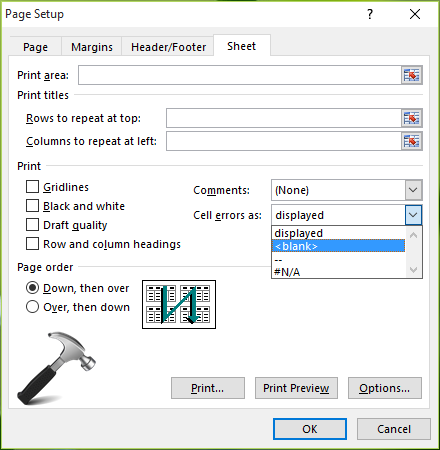 excel ole action fix