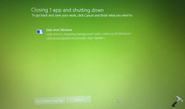 Fix Task Host Window Is Preventing Shut Down In Windows 10