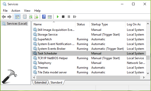 task scheduler not handling time zone change