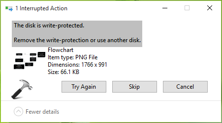 write protected usb drive format windows 10