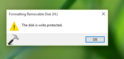 Device is write protected