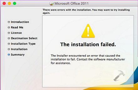 microsoft autoupdate mac fails to install