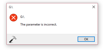 helpndoc error the parameter is incorrect