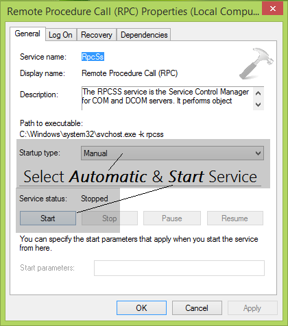 Service call failed перевод на русский. Find параметр start. Outgoing Call failed. DISPINVOKE failure on Remote procedure Call.