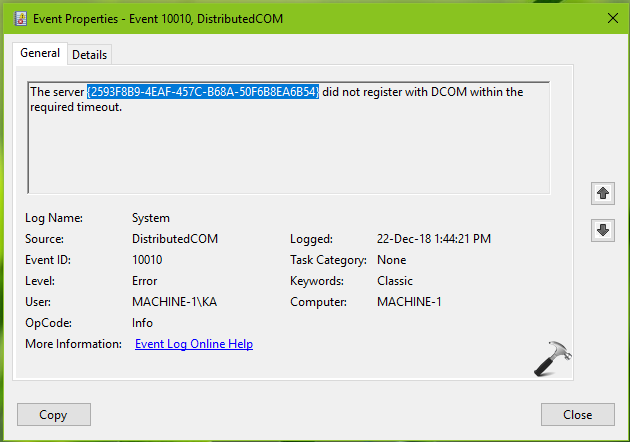 FIX The Server Did Not Register With DCOM Within The Required Timeout In Windows 10