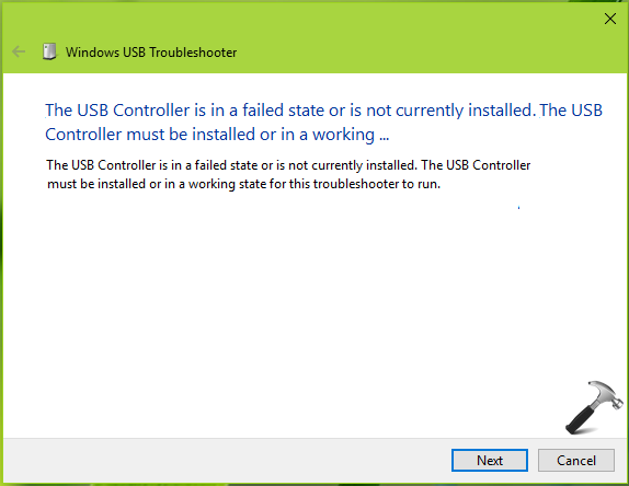 dateret Abe forbrydelse FIX] The USB Controller Is In A Failed State Or Is Not Currently Installed