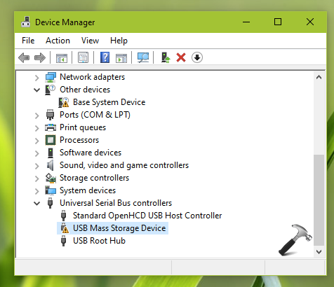 windows display adapter windows 10 not showing up in device manager