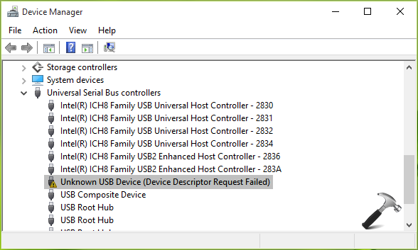 [FIX] Dispositivo USB desconhecido (Falha na solicitação do descritor do dispositivo) no Windows 10