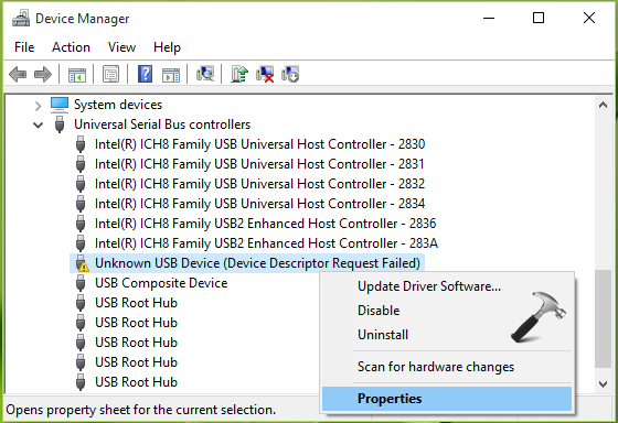 [FIX] Dispositivo USB desconhecido (Falha na solicitação do descritor do dispositivo) no Windows 10