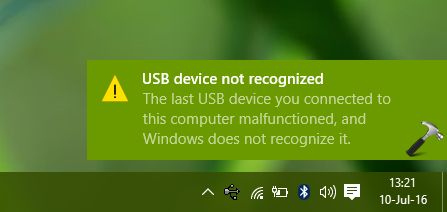 unknown usb device device descriptor request failed