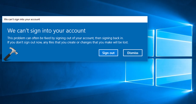 how to fix my microsoft account when my password changes