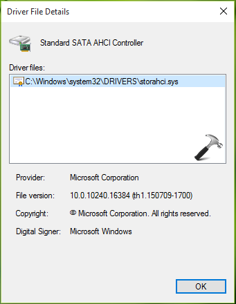 Standard sata ahci controller driver windows 10 msi download