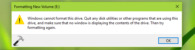 FIX Windows Cannot Format This Drive In Windows 10