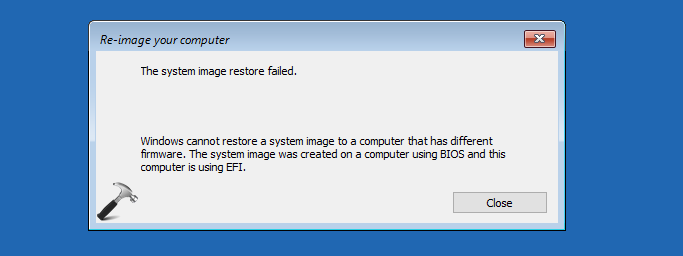 cannot reset windows 10