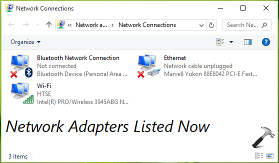 Fix Windows Could Not Start The Network Connections