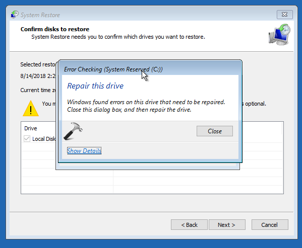 amd system has detected a link failure