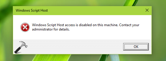 your system administrator disabled windows features