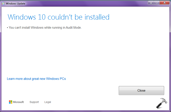 FIX - You Cant Install Windows While Running In Audit Mode