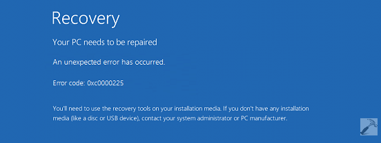 windows 8 your pc needs to be repaired