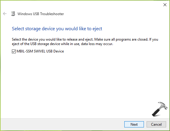 Fix Flash Drive Problems With USB Troubleshooter On Windows 10