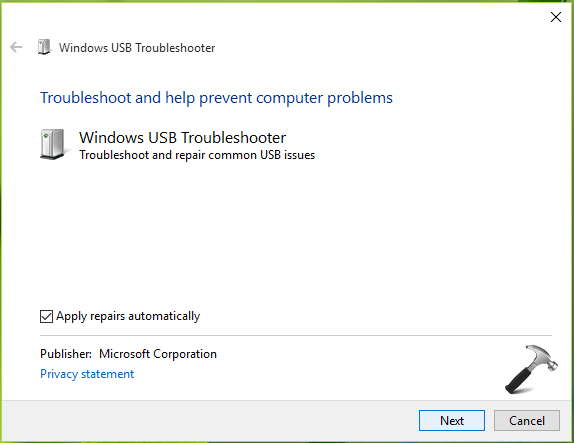 Fix Flash Drive Problems With USB Troubleshooter On Windows 10